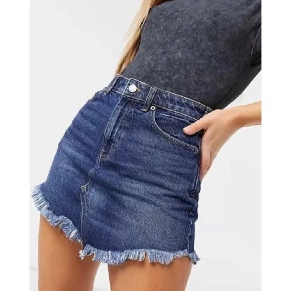 Free People Bailey Denim Mini Skirt size 24